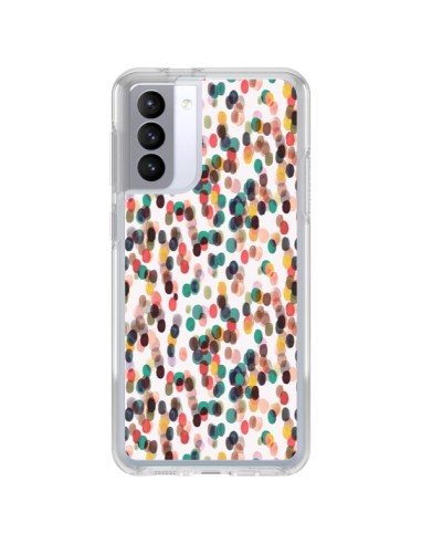 Coque Samsung Galaxy S21 FE Rainbow Lace Neon - Ninola Design