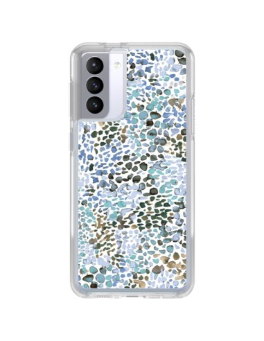 Cover Samsung Galaxy S21 FE Smoky Marble Watercolor Rosa - Ninola Design