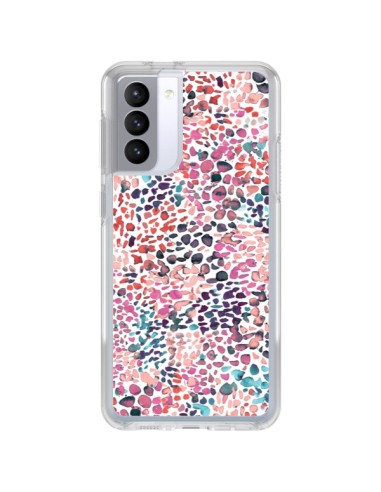 Coque Samsung Galaxy S21 FE Soft Nautical Watercolor Lines - Ninola Design