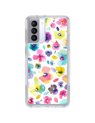 Samsung Galaxy S21 FE Case Flowers Colorful Painting - Ninola Design