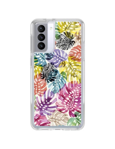 Coque Samsung Galaxy S21 FE Tigers and Leopards Yellow - Ninola Design