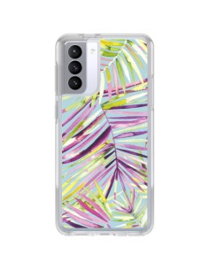 Coque Samsung Galaxy S21 FE Tropical Flowers Multicolored - Ninola Design