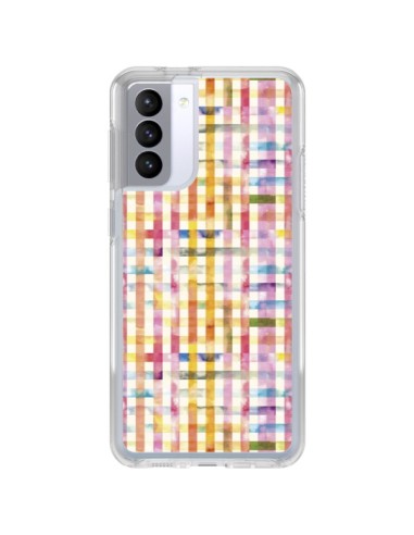 Coque Samsung Galaxy S21 FE Vichy Black Yellow - Ninola Design