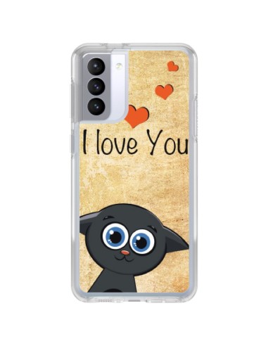 Cover Samsung Galaxy S21 FE Gatto Carino - Nico