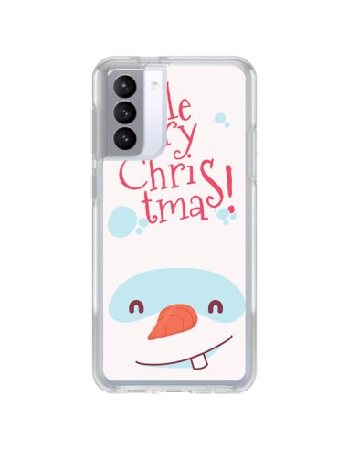 Coque Samsung Galaxy S21 FE Bonhomme de Neige Merry Christmas Noël - Nico
