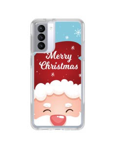 Cover Samsung Galaxy S21 FE Cappello di Babbo Natale Merry Christmas - Nico
