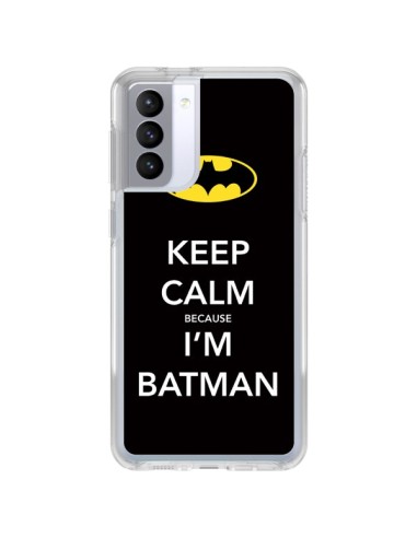 Coque Samsung Galaxy S21 FE Keep Calm because I'm Batman - Nico