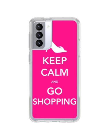 Samsung Galaxy S21 FE Case Keep Calm and Go Shopping - Nico