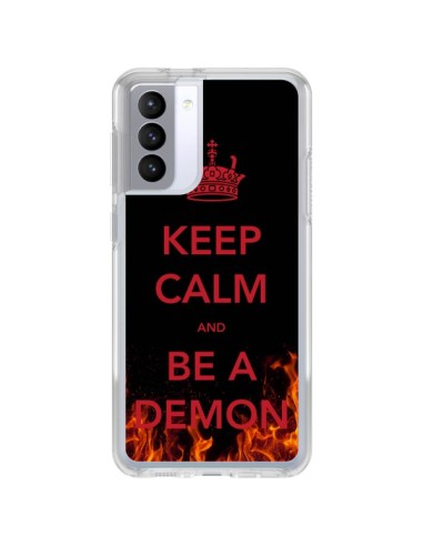 Cover Samsung Galaxy S21 FE Keep Calm and Be A Demon - Nico