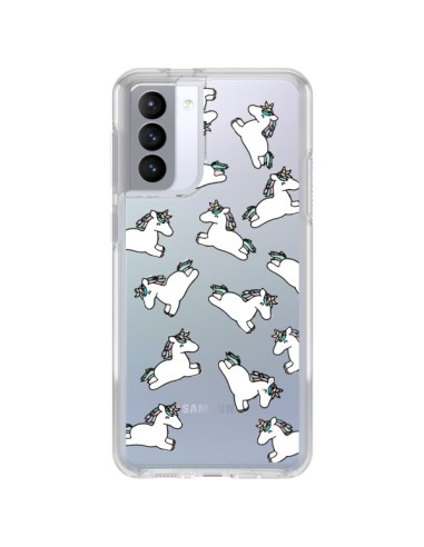 Cover Samsung Galaxy S21 FE Unicorno Criniera Trasparente - Nico