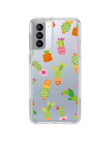 Samsung Galaxy S21 FE Case Cactus Colorful Clear - Nico