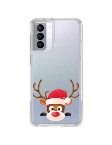 Samsung Galaxy S21 FE Case Reindeer Christmas Clear - Nico