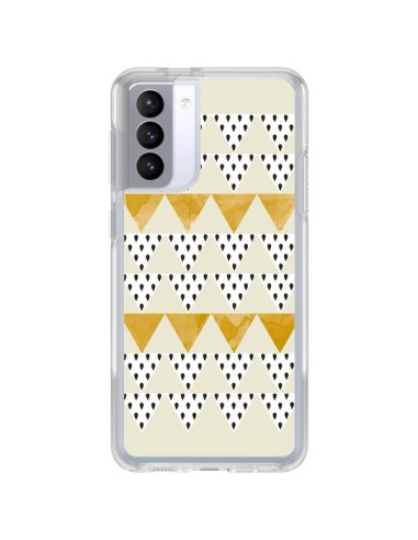 Samsung Galaxy S21 FE Case Triangles Oro - Pura Vida