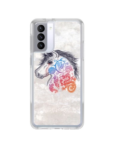 Coque Samsung Galaxy S21 FE Licorne Muticolore - Rachel Caldwell