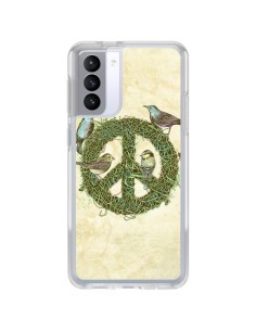 Coque Samsung Galaxy S21 FE Peace And Love Nature Oiseaux - Rachel Caldwell