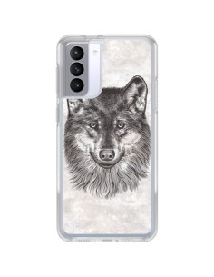Coque Samsung Galaxy S21 FE Loup Gris - Rachel Caldwell