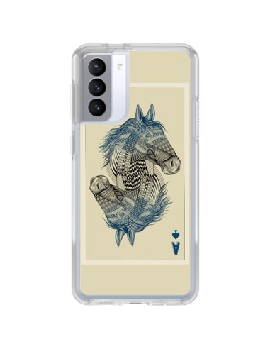 Coque Samsung Galaxy S21 FE Cheval Carte Jeu Horse As - Rachel Caldwell