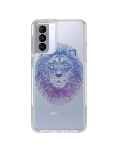 Coque Samsung Galaxy S21 FE Lion Animal Transparente - Rachel Caldwell