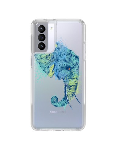 Coque Samsung Galaxy S21 FE Elephant Elefant Transparente - Rachel Caldwell