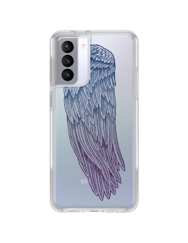 Coque Samsung Galaxy S21 FE Ailes d'Ange Angel Wings Transparente - Rachel Caldwell