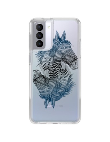 Coque Samsung Galaxy S21 FE Cheval Horse Double Transparente - Rachel Caldwell