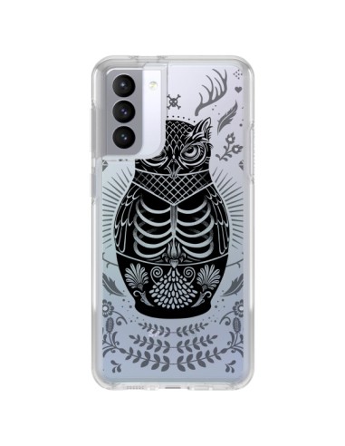 Samsung Galaxy S21 FE Case Owl Skeleton Clear - Rachel Caldwell