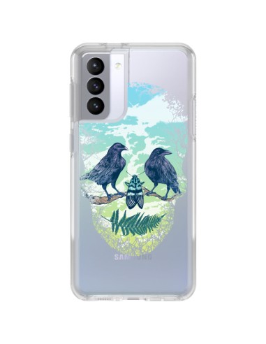 Samsung Galaxy S21 FE Case Skull Nature Clear - Rachel Caldwell