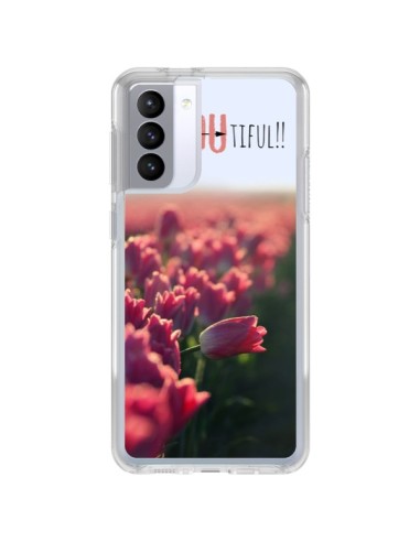 Coque Samsung Galaxy S21 FE Coque iPhone 6 et 6S Be you Tiful Tulipes - R Delean