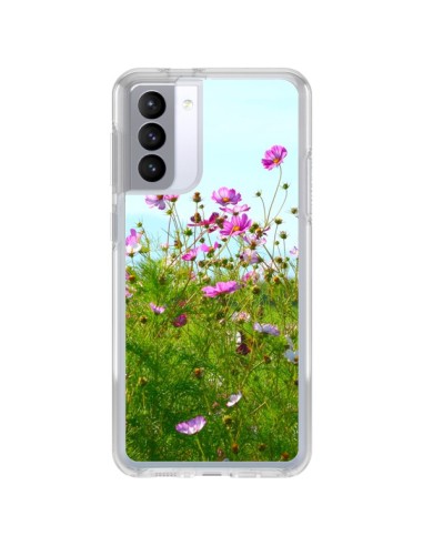 Coque Samsung Galaxy S21 FE Fleurs Roses Champ - R Delean