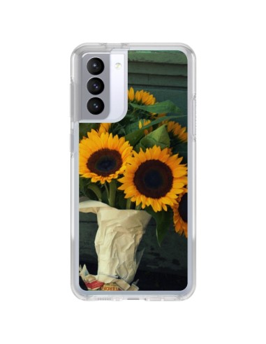 Coque Samsung Galaxy S21 FE Tournesol Bouquet Fleur - R Delean