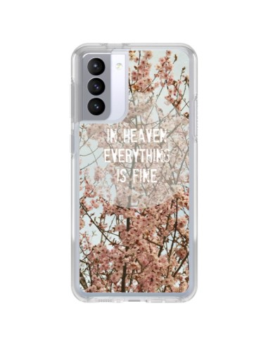 Coque Samsung Galaxy S21 FE In heaven everything is fine paradis fleur - R Delean