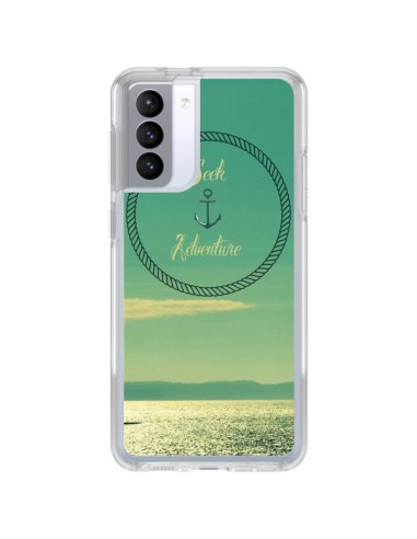 Coque Samsung Galaxy S21 FE See Adventure Aventure Ancre Navire Bateau - R Delean