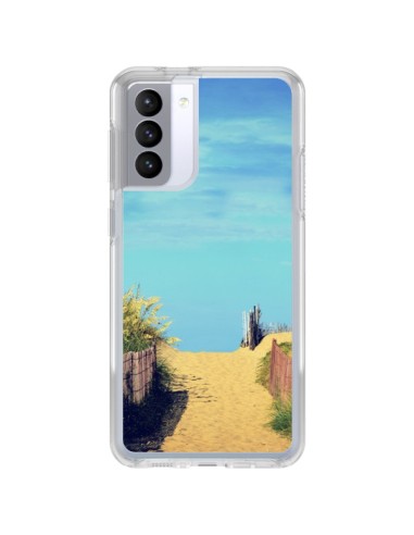 Samsung Galaxy S21 FE Case Sea Sand Beach- R Delean