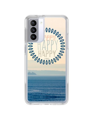 Coque Samsung Galaxy S21 FE Happy Day Mer Ocean Sable Plage Paysage - R Delean