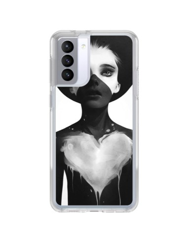 Coque Samsung Galaxy S21 FE Fille Coeur Hold On - Ruben Ireland