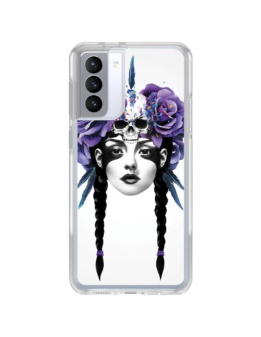 Samsung Galaxy S21 FE Case Girl Flowers Warrior - Ruben Ireland