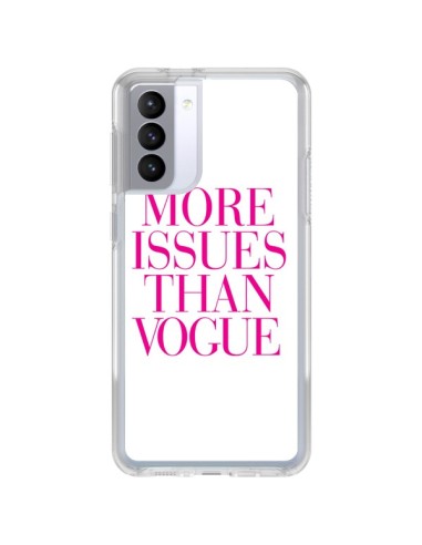 Coque Samsung Galaxy S21 FE More Issues Than Vogue Rose Pink - Rex Lambo