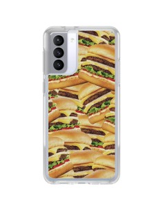 Samsung Galaxy S21 FE Case Burger Hamburger Cheeseburger - Rex Lambo