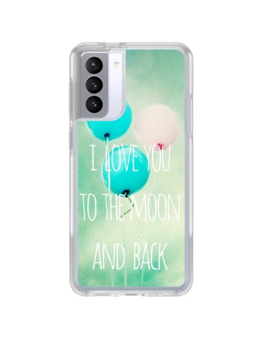 Coque Samsung Galaxy S21 FE I love you to the moon and back - Sylvia Cook