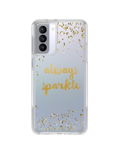 Coque Samsung Galaxy S21 FE Always Sparkle, Brille Toujours Transparente - Sylvia Cook