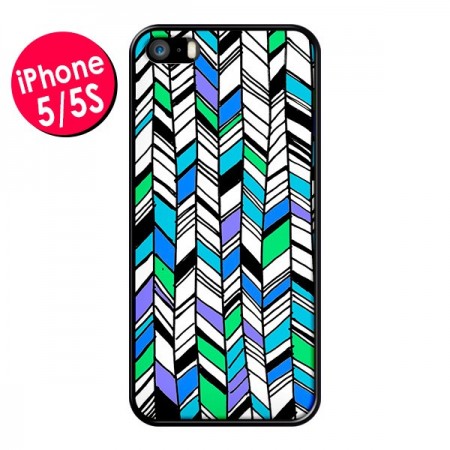 Coque Graphic Azteque Bleu Vert pour iPhone 5 et 5S - Léa Clément Coque Graphic Azteque Bleu Vert pour iPhone 5 et 5S - Léa Clément