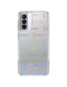 Coque Samsung Galaxy S21 FE Love Amour Repeating Transparente - Sylvia Cook