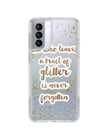 Coque Samsung Galaxy S21 FE Style Pailleté Transparente - Sylvia Cook