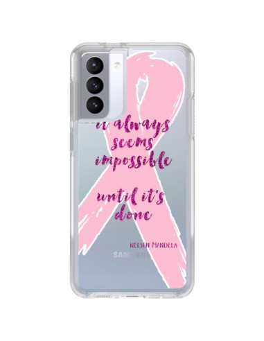 Samsung Galaxy S21 FE Case It always seems impossible, cela semble toujours impossible Clear - Sylvia Cook