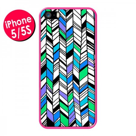 Coque Graphic Azteque Bleu Vert pour iPhone 5 et 5S - Léa Clément Coque Graphic Azteque Bleu Vert pour iPhone 5 et 5S - Léa Clément