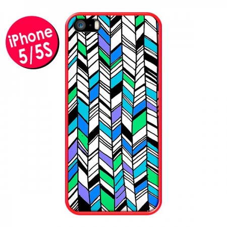 Coque Graphic Azteque Bleu Vert pour iPhone 5 et 5S - Léa Clément Coque Graphic Azteque Bleu Vert pour iPhone 5 et 5S - Léa Clément