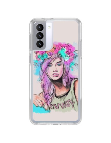 Coque Samsung Galaxy S21 FE Femme Mannequin Barbara Palvin - Sara Eshak