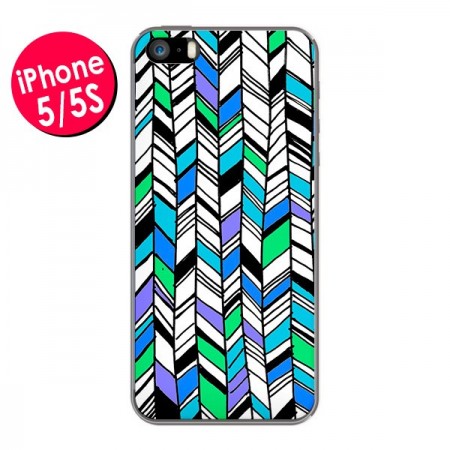 Coque Graphic Azteque Bleu Vert pour iPhone 5 et 5S - Léa Clément Coque Graphic Azteque Bleu Vert pour iPhone 5 et 5S - Léa Clément