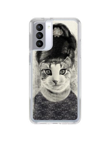 Samsung Galaxy S21 FE Case Audrey Cat - Tipsy Eyes