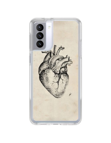 Samsung Galaxy S21 FE Case Heart Vintage - Tipsy Eyes